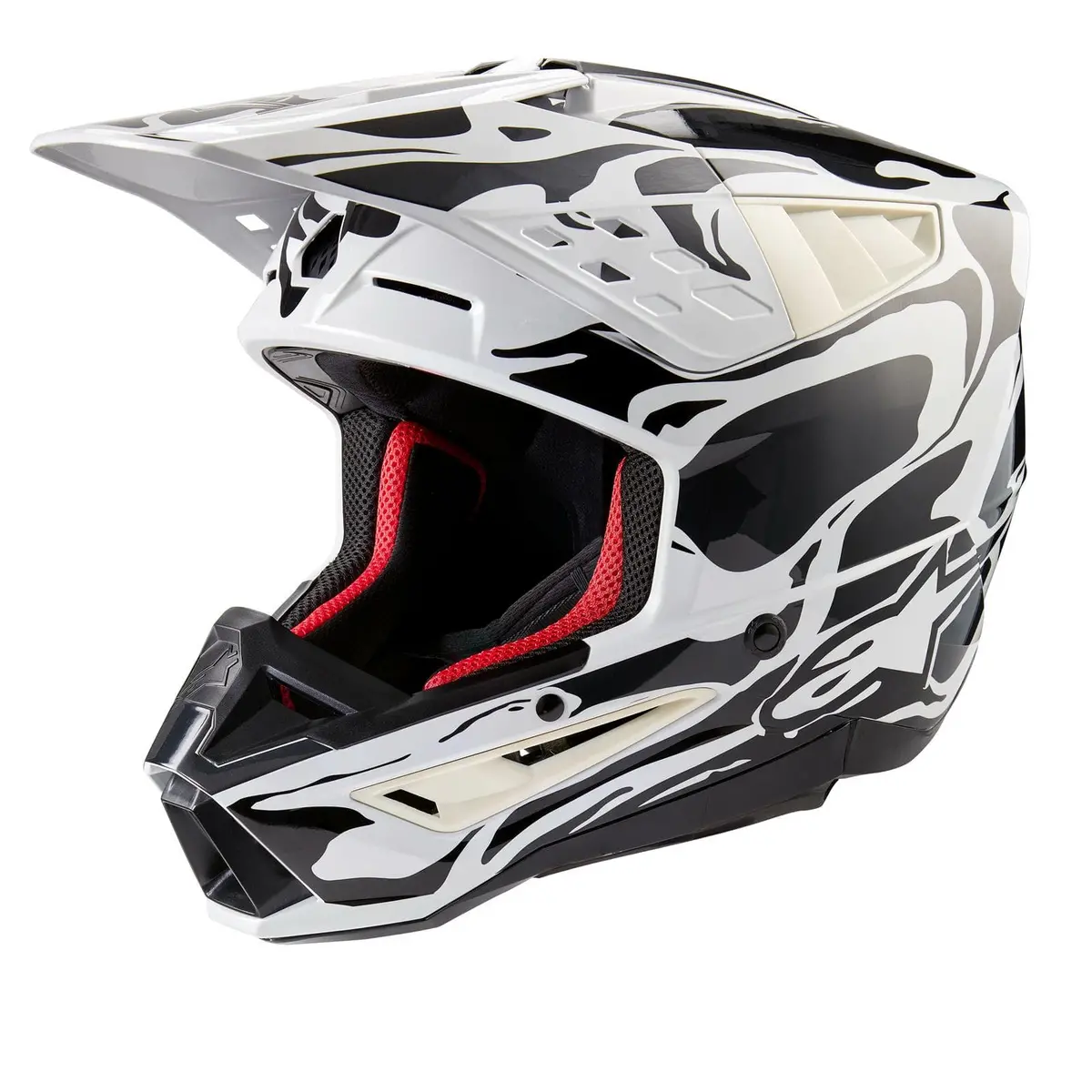 Alpinestars Sm5 Motocross Helmet – Model 8306623-906 (Xs Size) 1
