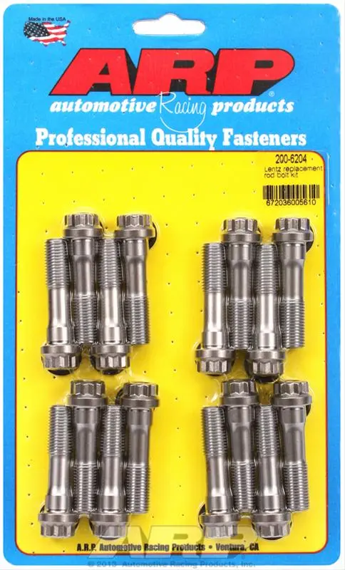 Arp Pro Series Connecting Rod Bolts – Grade 8740 Chromoly, 3/8" (200-6204) 1