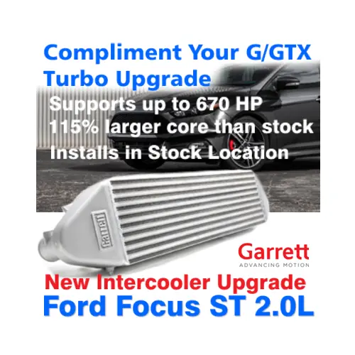 Intercooler, New Garrett Powermax Upgrade For 2012+ Ford Focus St 2.0L Ecoboost, P/N 880736-6001 1