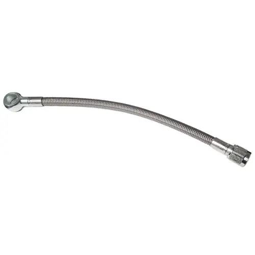 Hose, 12" Steel Braided Line, 14Mm Banjo/Straight, -6 An 1
