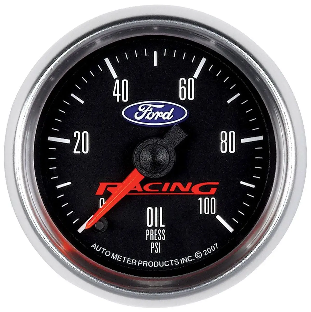 Ford Racing Analog Oil Pressure Gauge – Universal Mount, Au880085 1