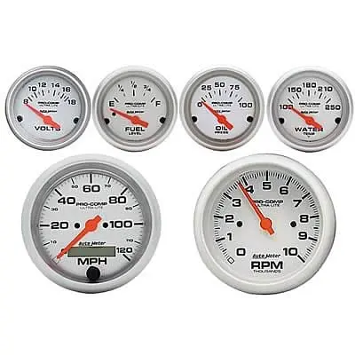 Summit Racing Autometer Ultra-Lite Analog Gauge Pro Pack (07-0002) 1