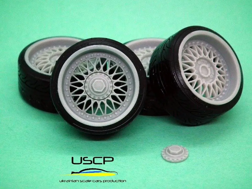 Uscp Bbs Rc 061/062 Wheels And Tires 18 Inch 1:24 - 24W124 1