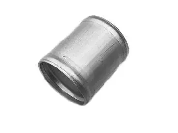 Beaded Aluminum Coupler, 2" Od With Beaded Lips For Clamping Or Welding 1