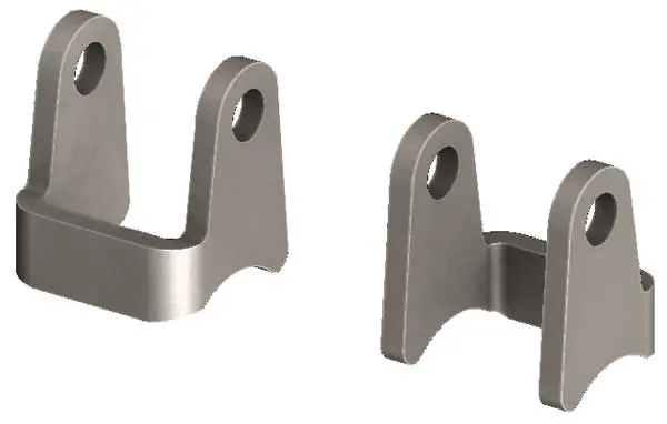 Bent, Tube Shock Bracket Pair 1