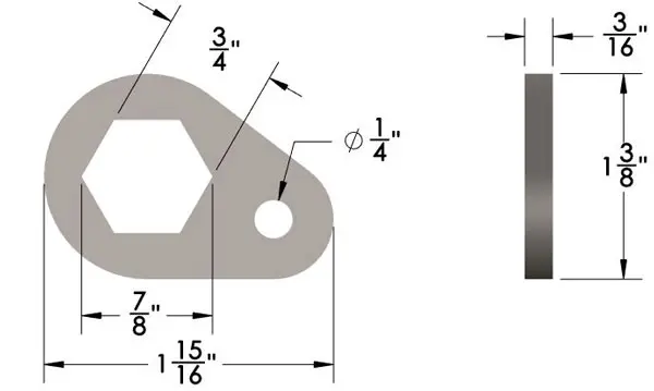 Hex Capture Plug Weld Washer 3