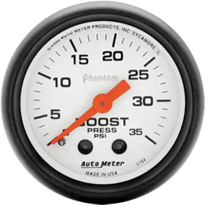 Autometer Phantom Boost Gauge 0-35 Psi (Mechanical) 1