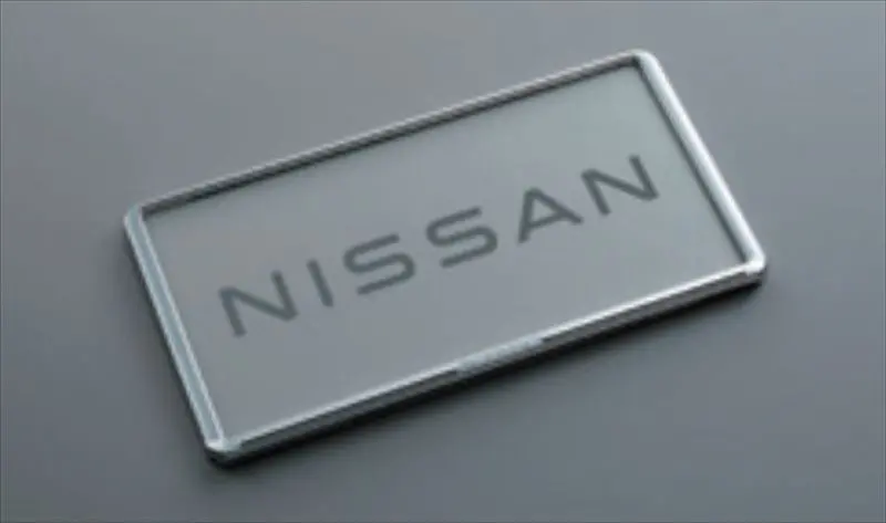 『ルークス』 純正 Sm21 ナンバープレートリム（クローム） ※フロント・リヤ別売 パーツ 日産純正部品 メッキ ナンバーフレーム ナンバーリム ナンバー枠 オプション アクセサリー 用品 1