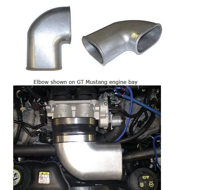 Cast Alum Elbow For  4" To 4.25" On 90 Degree 1