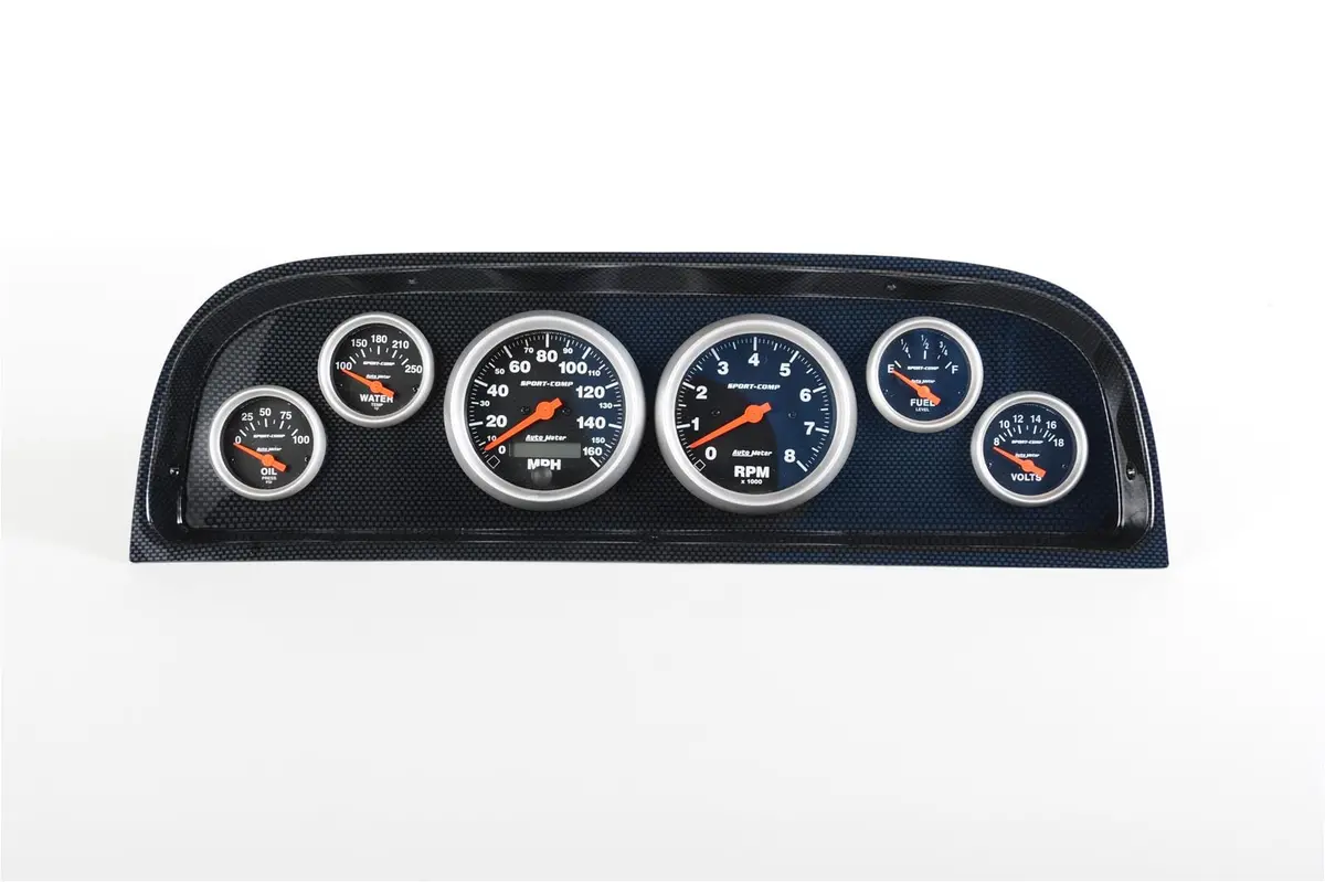 Classic Thunder Road Instrument Panel – Integrated Autometer Gauges (107601513) 1