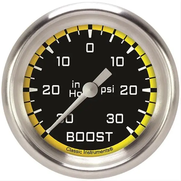 Classic Instruments Ax341Yapf Yellow-Series Auto Cross Gauge Set 1