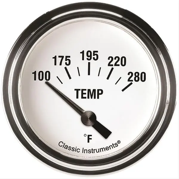 Classic Instruments Wh226Slf-08 White Hot Series Gauge Kit 1