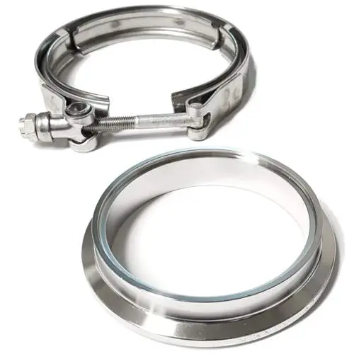 3" Stainless Downpipe Flange And Clamp Borg Warner Efr Turbos 6258, 6758, 7163, 7064, 7670 8374 9180 1