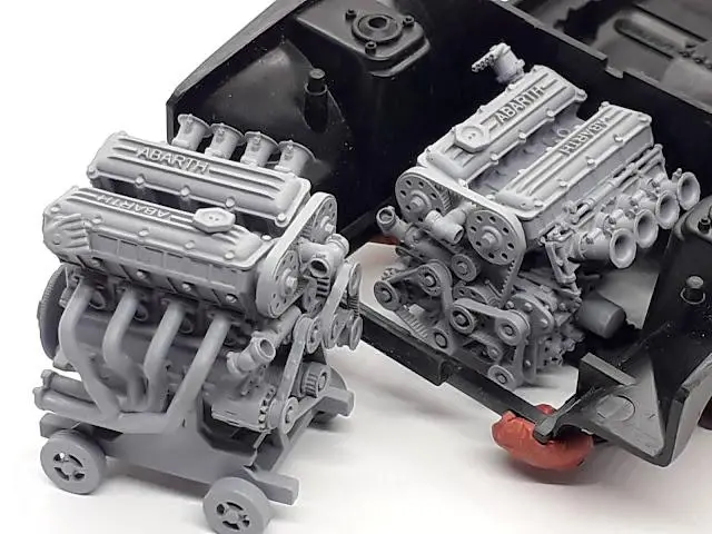 Engine For 131 Abarth Italeri/Revell/Esci 1:24 Scale Kit 1