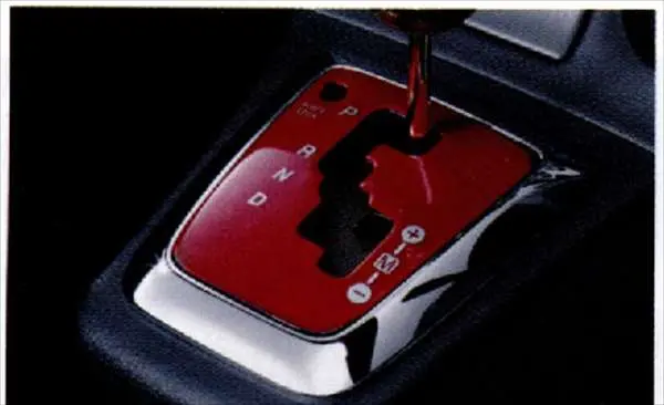 『コペン』 純正 L880k カラーatシフトパネル（レッド）At車専用 パーツ ダイハツ純正部品 Copen オプション アクセサリー 用品 1