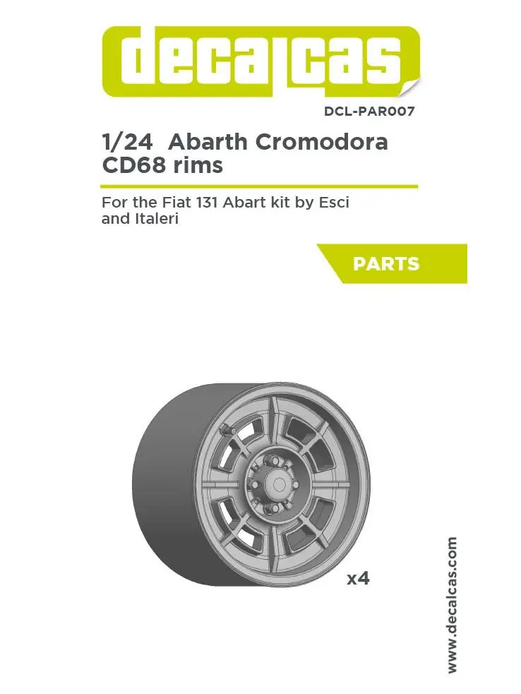 Decalcas Abarth Cromodora Cd68 1/24 Scale 1
