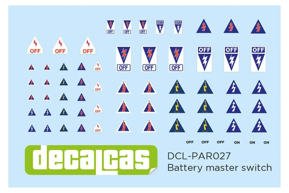 Decalcas Battery Master Switch 1/24 Scale 2