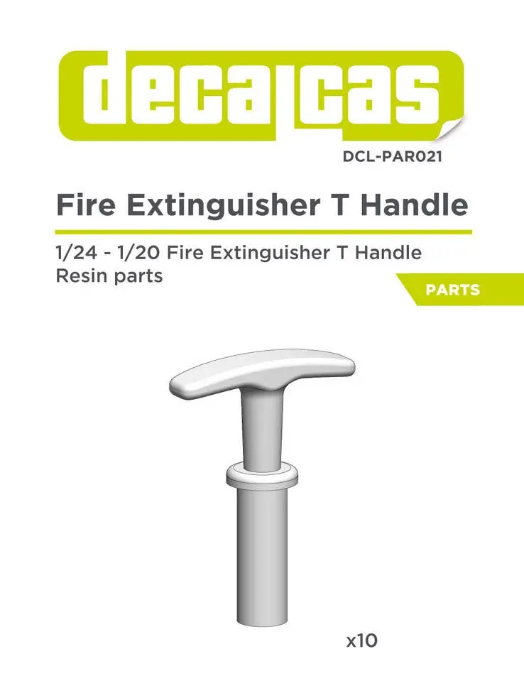 Decalcas Fire Cable T Handle 1/24 Scale 1