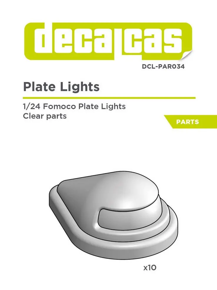 Decalcas Fomoco Plate Lights 1/24 Scale 1