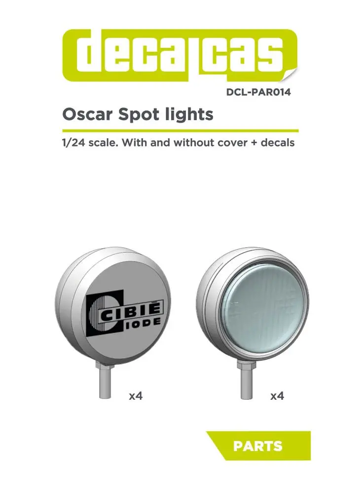 Decalcas Oscar Spot Lights 1/24 Scale 1