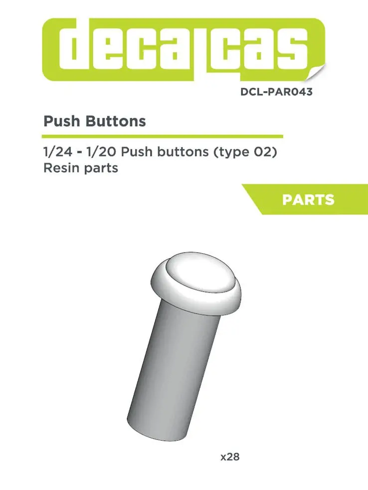 Decalcas Push Button Type 02 - 1/24 Scale 1
