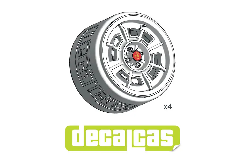 Decalcas Rims Set Abarth Cromodora Cd68 1/20 Scale 2