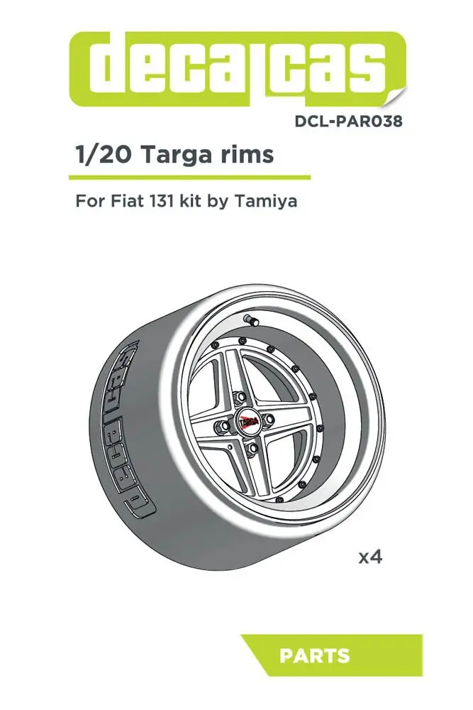 Decalcas Rims Set Targa 1/20 Scale 1