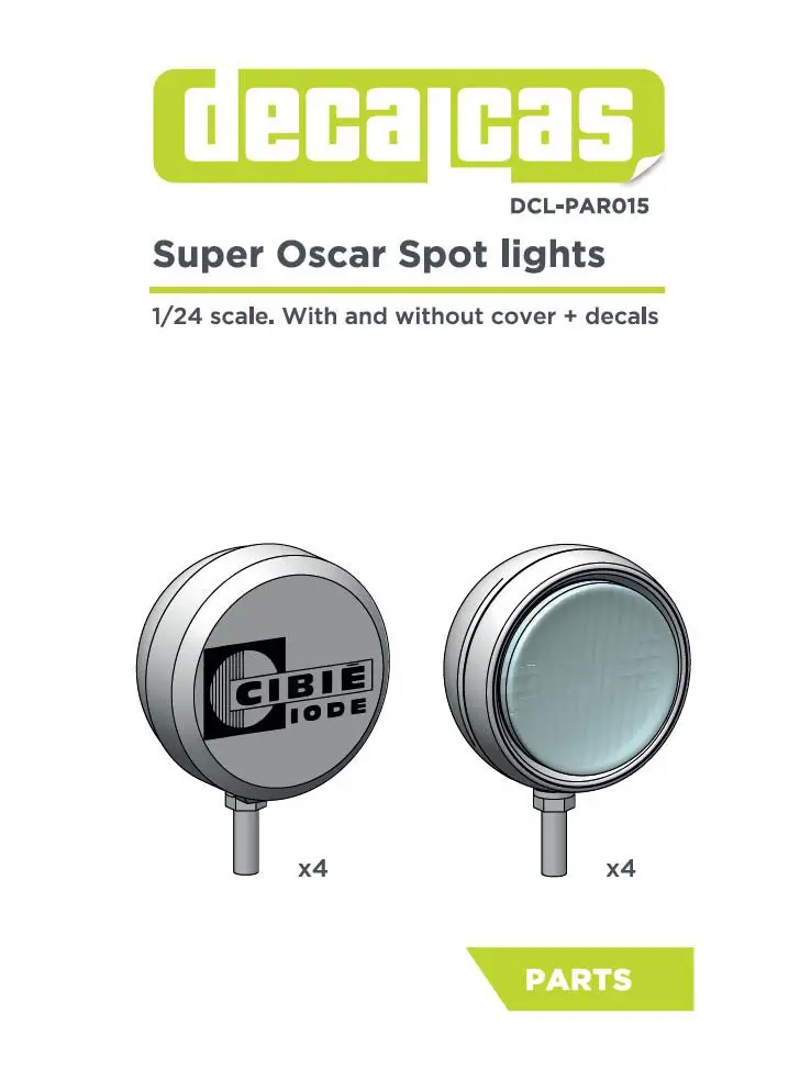 Decalcas Super Oscar Spot Lights 1/24 Scale 1