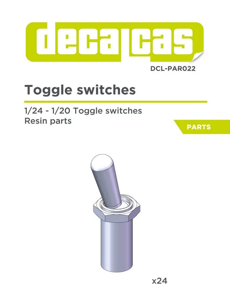 Decalcas Toggle Switches 1/24 Scale 1