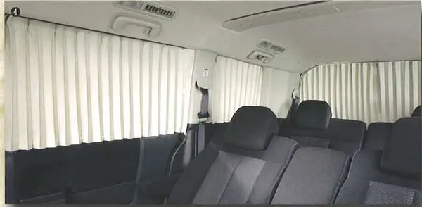 『デリカ』 純正 Cv5 サイドカーテン（遮光生地） パーツ 三菱純正部品 目隠し 日除け Delica オプション アクセサリー 用品 1