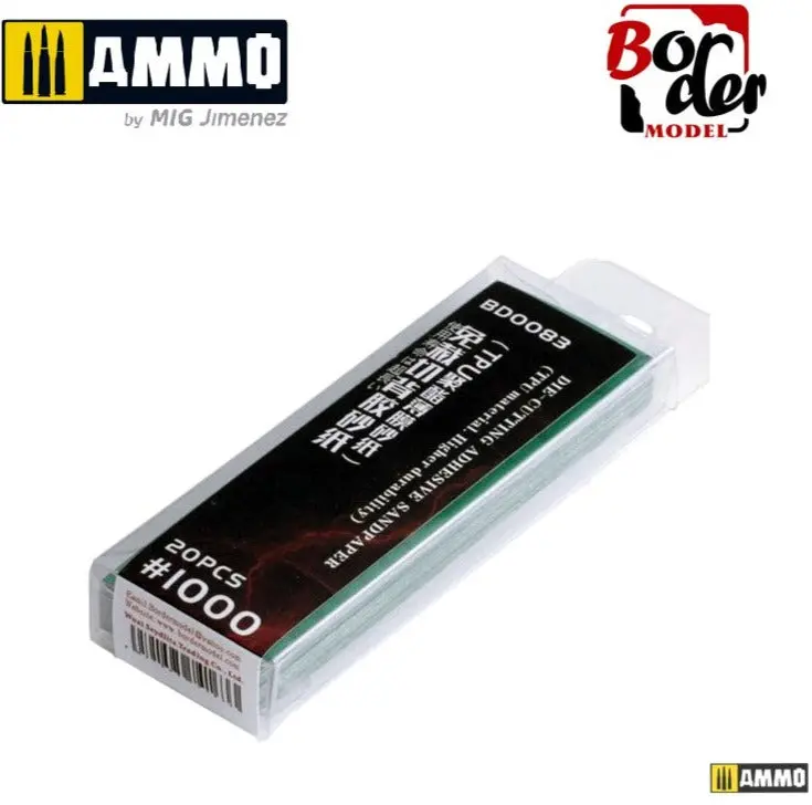 Ammo Die-Cutting Adhesive Sandpaper (Tpu Material) 20Pcs 1000 1