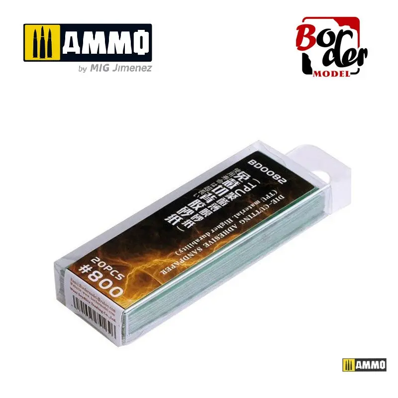 Ammo Die-Cutting Adhesive Sandpaper (Tpu Material) 20Pcs 800 1