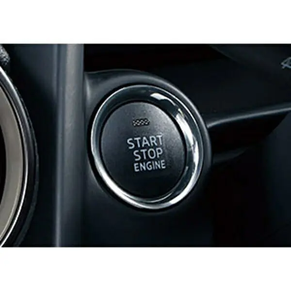 『Mazda2』 純正 Djlfs Djlas Dj5fs Dj5as エンジンスタートスイッチ（サテンクロームメッキ) パーツ マツダ純正部品 メッキ カギ無 オプション アクセサリー 用品 1