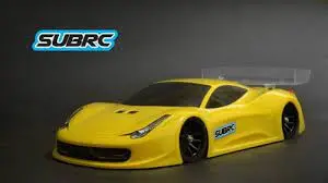 Subrc 1/28 Lexan Touring Body 98Mm 458Gt Wb 1