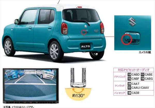 『アルト』 純正 Ha97s Ha37s バックドアハンドル（リクエストスイッチ付車用） ※バックアイカメラ別売 パーツ スズキ純正部品 オプション アクセサリー 用品 1