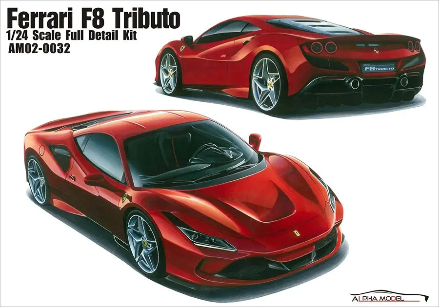 Alpha Model Ferrari F8 Tributo 1/24 1