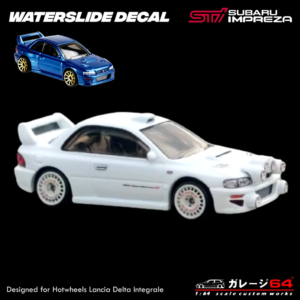 Decal Set Hot Wheels Subaru 22B 1