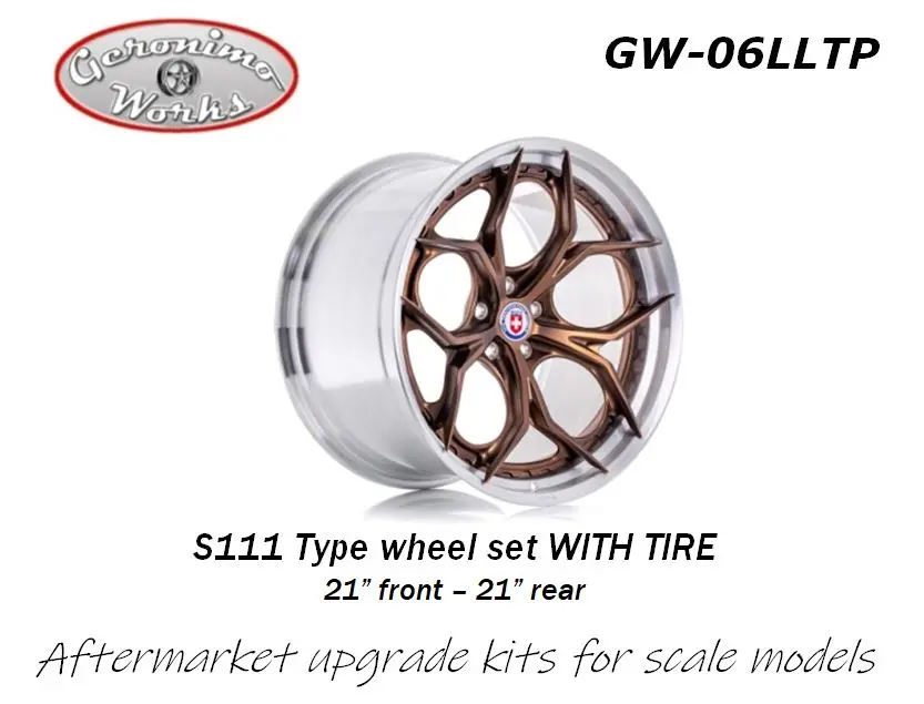 Geronimoworks Hre S111 Type Wheel Set 21"- 21" With Pirelli Tire 1