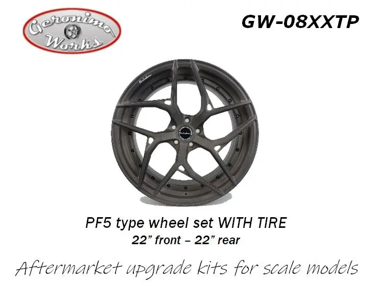Geronimoworks Brixton Pf5 Type Wheel Set 22"- 22" With Pirelli Tire 1