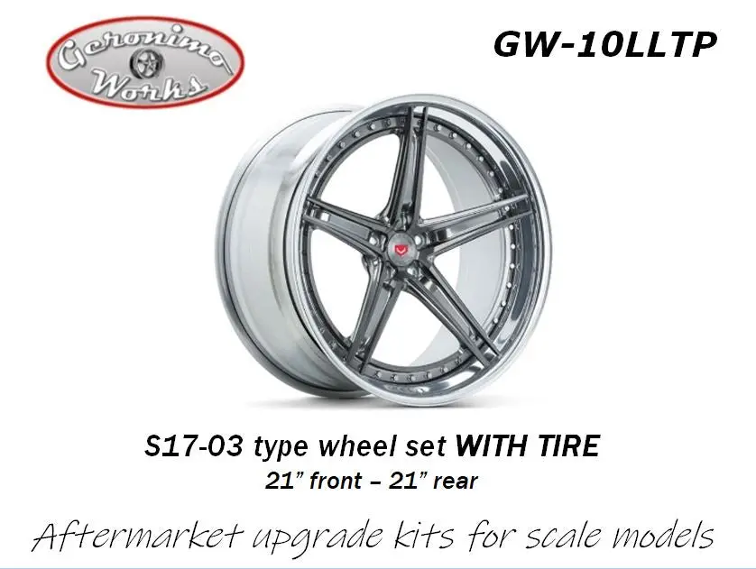 Geronimoworks Vossen S17-03 Type Wheel Set 21"- 21" With Pirelli Tire 1