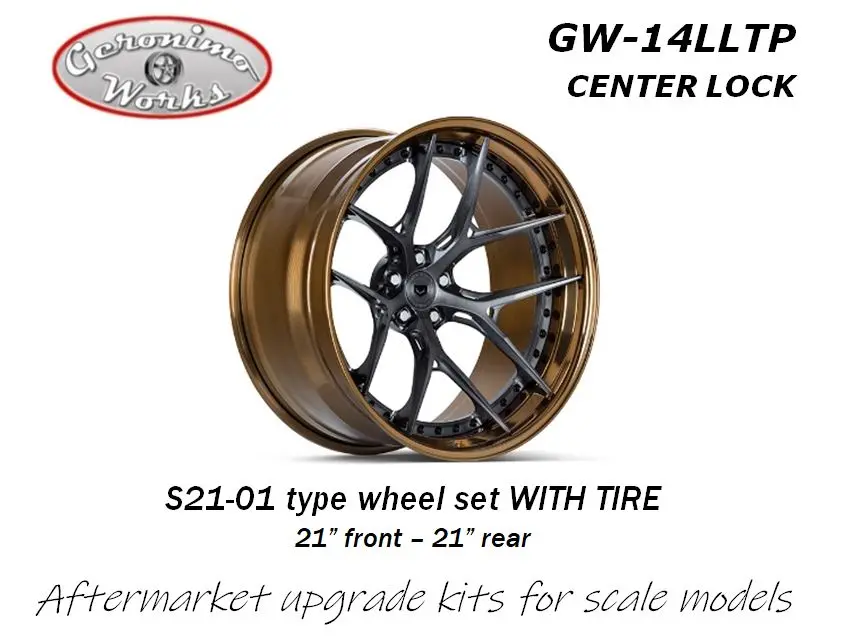 Geronimoworks Vossen S21-01 3P Type Wheel Set 21"- 21" With Pirelli Tire Centerlock 1
