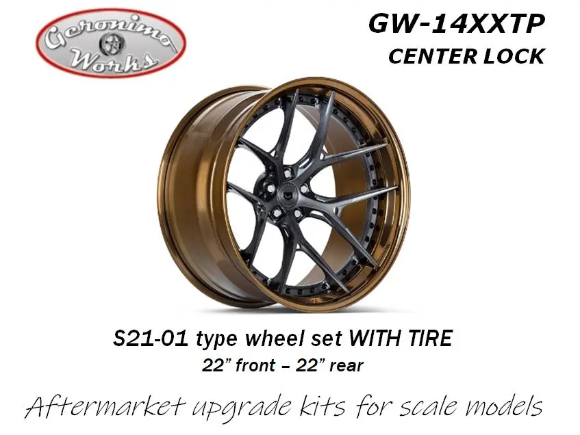 Geronimoworks Vossen S21-01 3P Type Wheel Set 22"- 22" With Pirelli Tire Centerlock 1