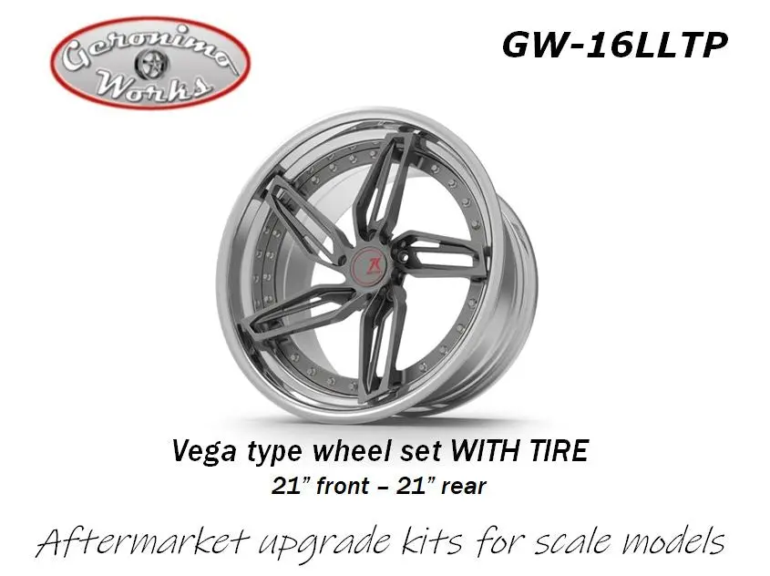 Geronimoworks Sevenk Vega Type Wheel Set 21" - 21" With Pirelli Tire 1