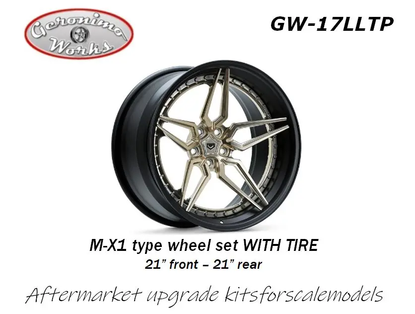 Geronimoworks Vossen M-X1 Type Wheel Set 21" - 21" With Pirelli Tire 1