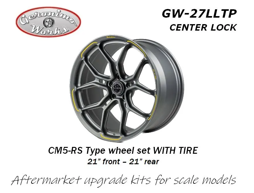 Geronimoworks Brixton Cm5-Rs Type Wheel Set 21" - 21" With Pirelli Tire Centerlock 1