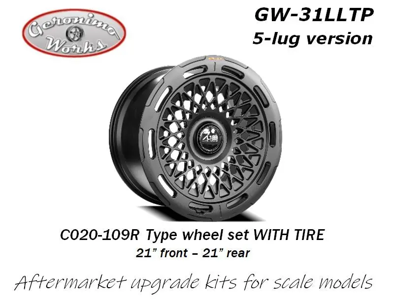 Geronimoworks Al13 C020-109R Type Wheel Set 21" - 21" With Pirelli Tire 1