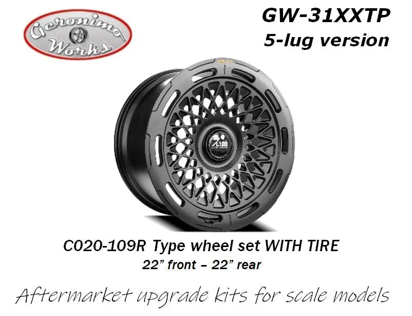 Geronimoworks Al13 C020-109R Type Wheel Set 22" - 22" With Pirelli Tire 1