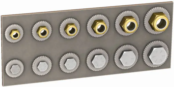 Hex Capture Washers 2