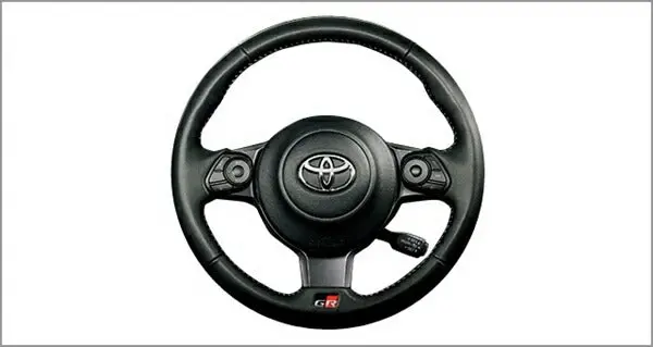 『C-Hr』 純正 Zyx11 Ngx10 Ngx50 Gr小径本革巻き3本スポークステアリングホイール 45100-10510-C0 ※パット部分は付属しておりません パーツ トヨタ純正部品 本革巻き 皮巻き レザー オプション アクセサリー 用品 1