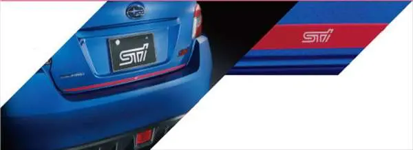 『Wrx』 純正 Vab トランクリッドガーニッシュ(チェリーレッド) パーツ スバル純正部品 オプション アクセサリー 用品 1